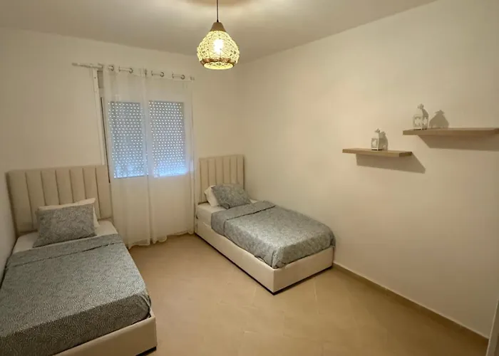Appartement Lumineux 2 Chambres Clim, Wi-Fi, Parking Proche Corniche Tanger
